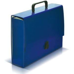 Teczka z rączką VauPe A4/8cm Classic II, Niebieska